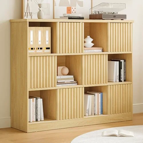 12 Cube Bookshelf with Sliding Doors view 6