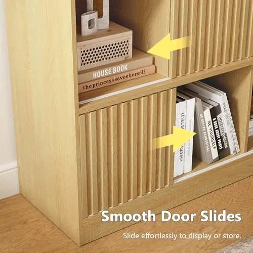 12 Cube Bookshelf with Sliding Doors view 9