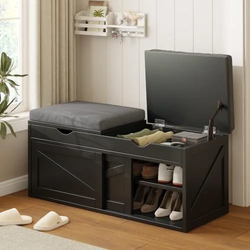 Shoe Storage Bench view 6