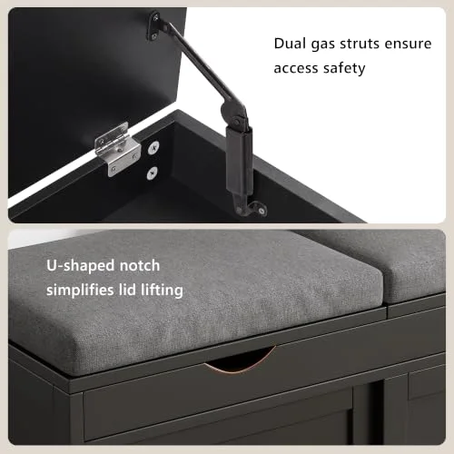 Shoe Storage Bench view 10